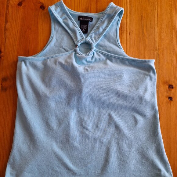Vintage Victoria's Secret Keyhole Tank with Bralette-Light Blue - Picture 1 of 5
